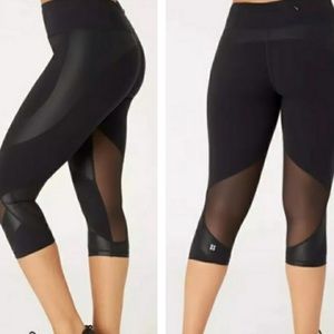 Sweaty Betty Size M Leggings The Power Mesh Cropped